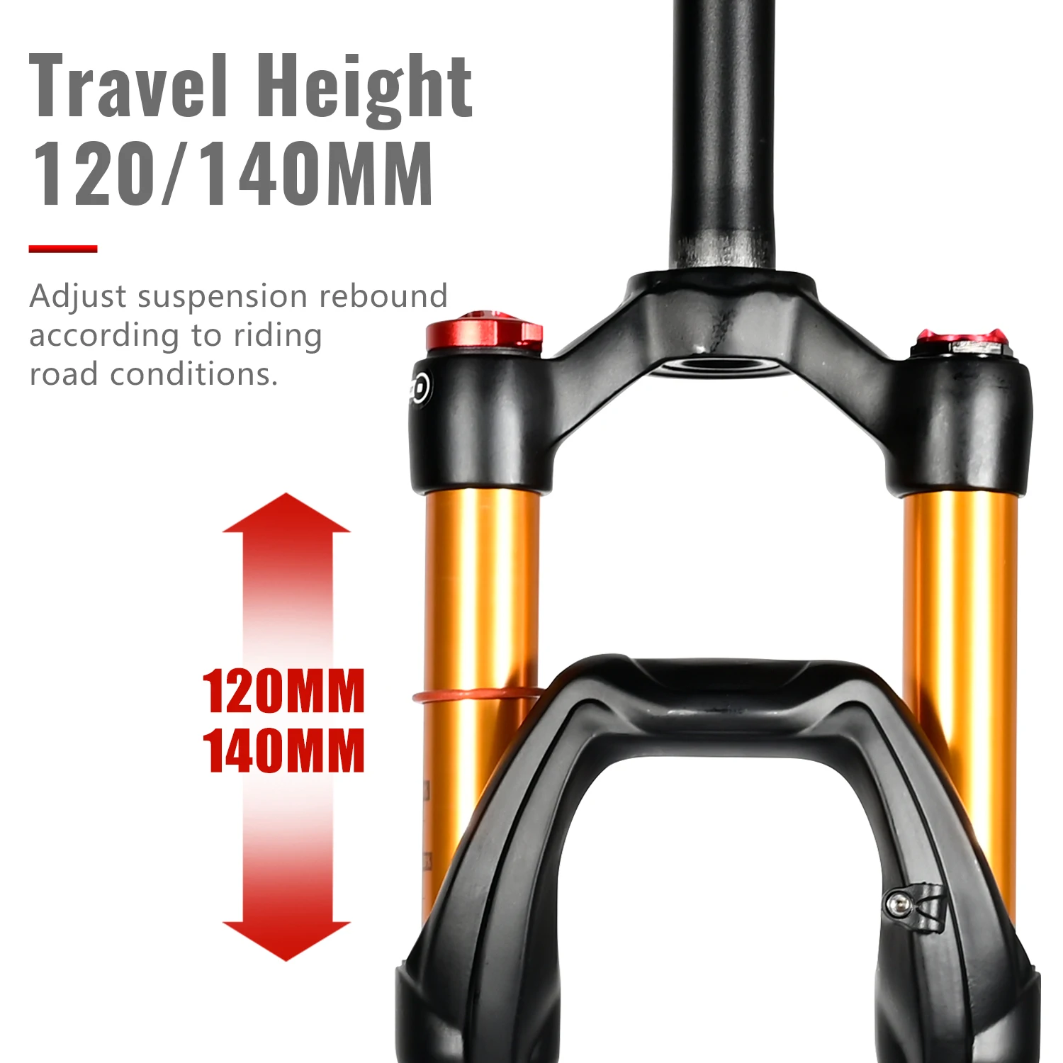 NANLIO X7 PRO MTB 에어 서스펜션 포크 26 27.5 29인치 120 140mm 트래블 리바운드 조절 메탈 부싱 블랙 골드 자전거 포크