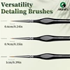 3/6pcs Marie's Micro Paint Brushes,Miniature Paintbrushes with Triangular Handles for Acrylic,Craft,Models,Mini Figure,Rock 6