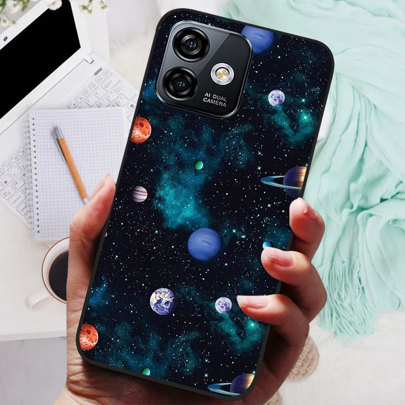 Soft TPU Silicone Shockproof Phone Case Bumper - 6.52 Protective Cover