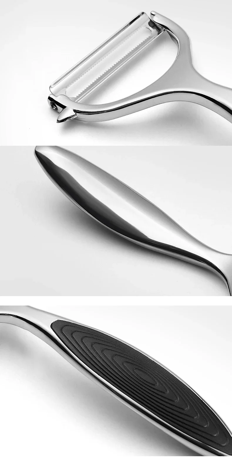 Food Grade Stainless Steel Peeler - 1PC Multi-function Carrot Grater Potato Fruit Kitchen Accessory 2025