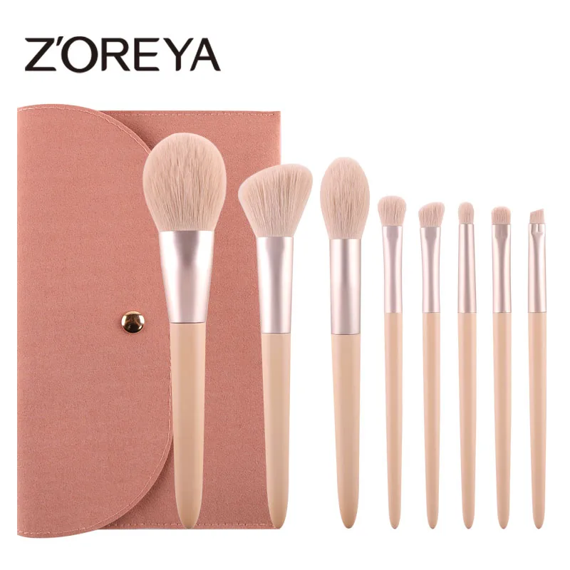 

Zoreya 8 шт. мини модный набор кистей для макияжа незаменимые летние инструменты для макияжа для путешествий