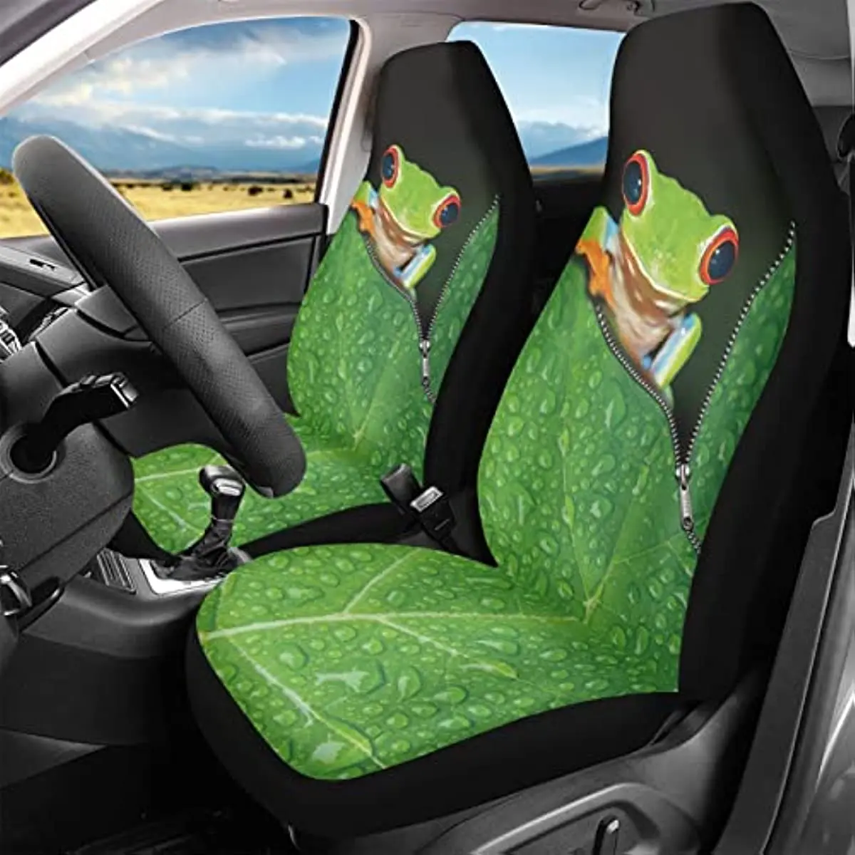 Lilo And Stitch Car Seat Covers Custom Car Seat Covers - Personalized Text & Picture Front Seat Protectors | Universal Fit For Cars, Trucks & SUVs Car Interior Customization