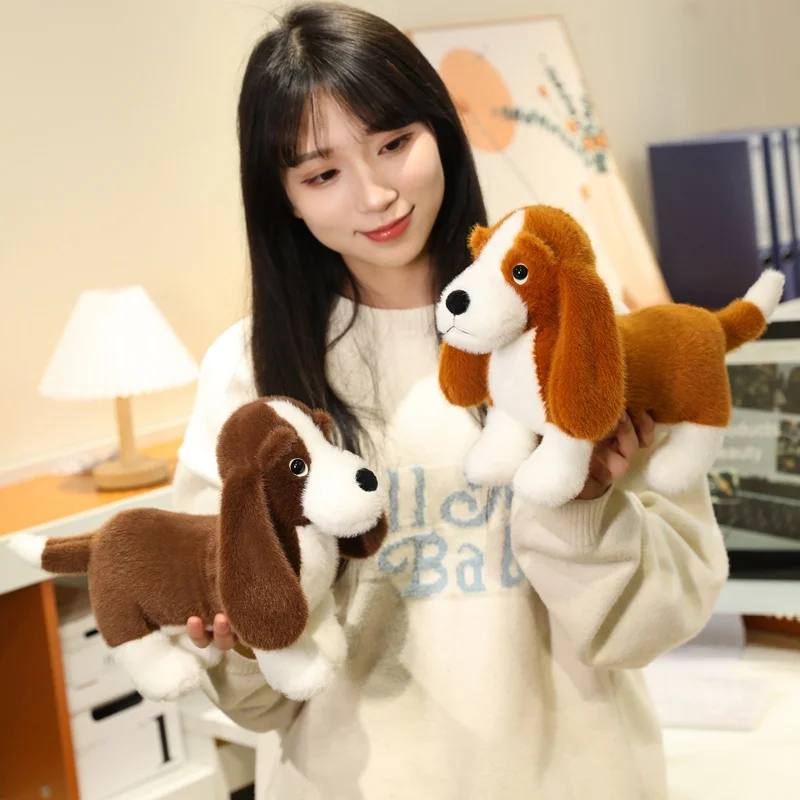 35cm Adorable Dachshund Plush Toys Soft Lifelike Standing