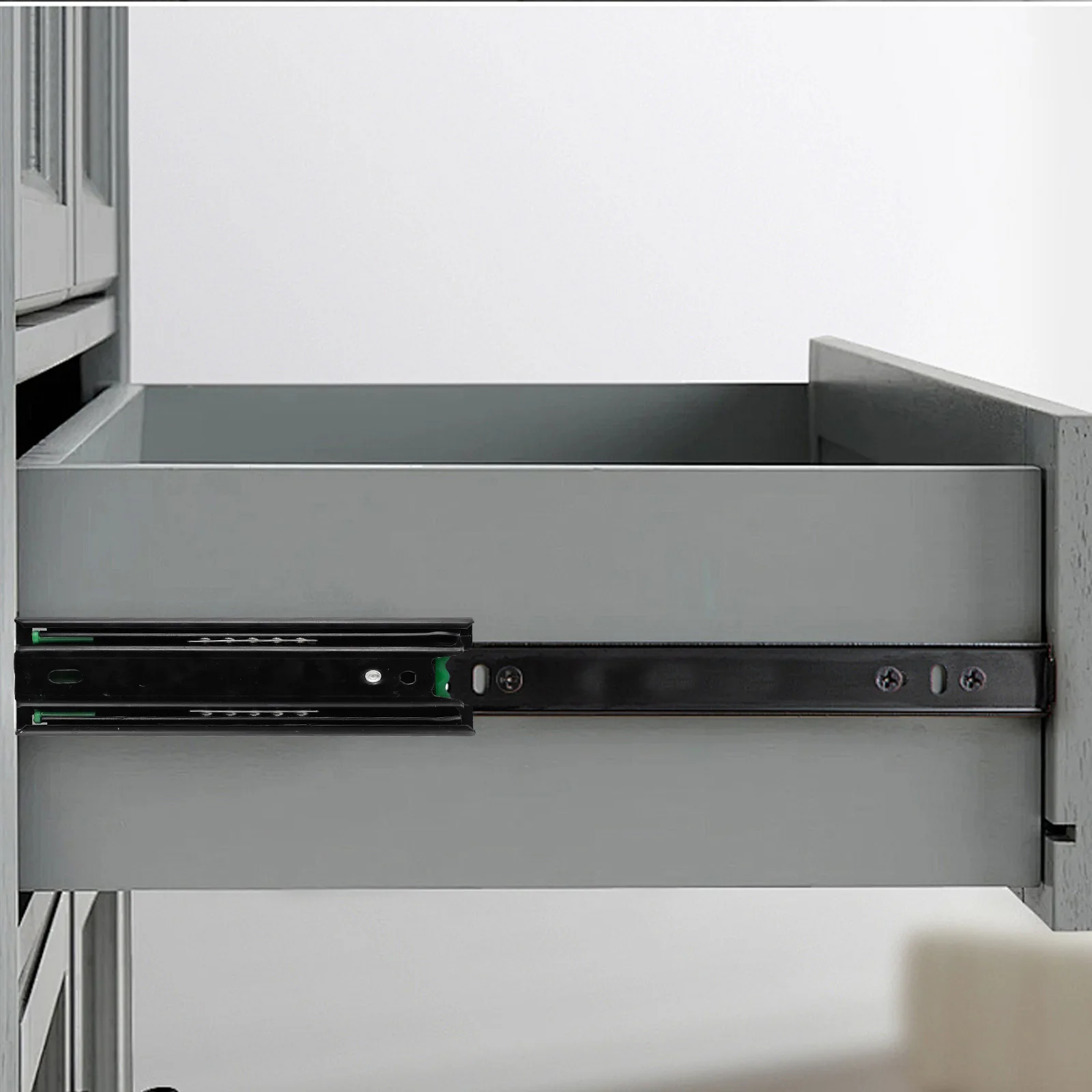 Description Picture 5 of itemMini Slideway 5\"6\"8\" Ultra Short Small Drawer Slides Folding Triple Ball Guider Locker Drawers Slide Rails Furniture Hardware