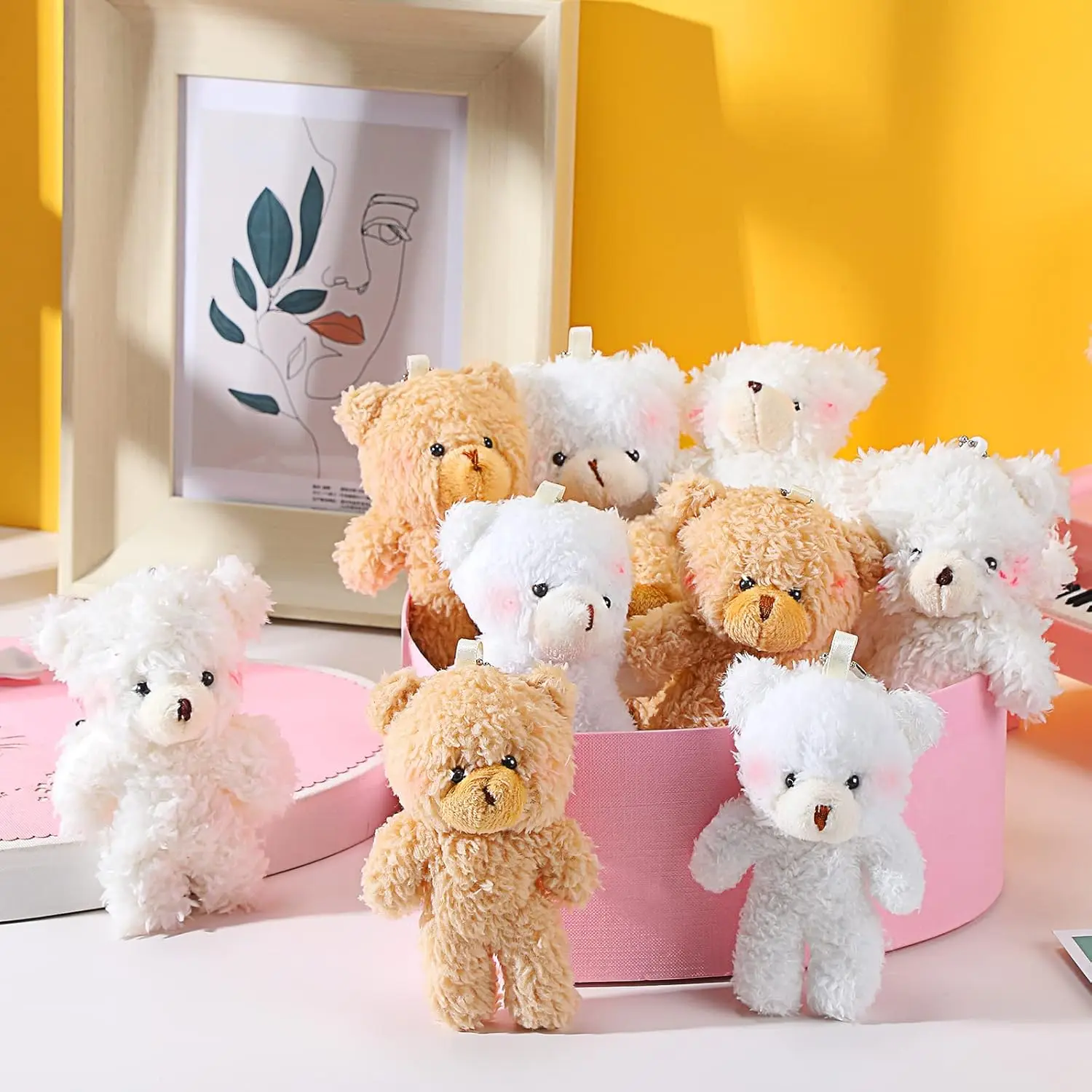 Teddy Bears Stuffed Plush Toy 10/20/30pcs 4.7In DIY Gift