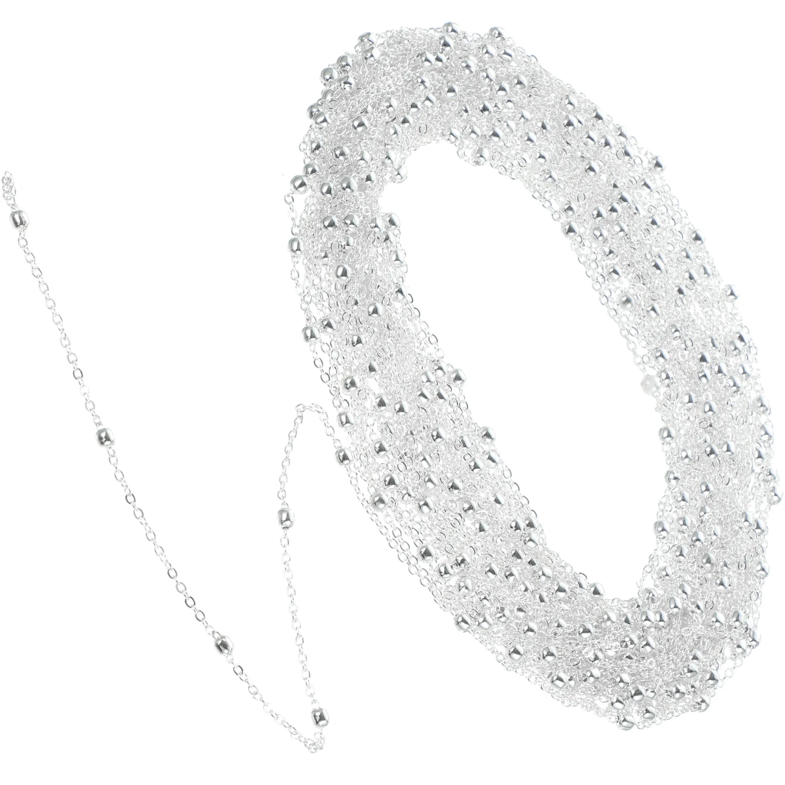 

Ball Chain Thin Necklace Long Chains for Jewelry Making DIY Supplies Chains Hair Clip