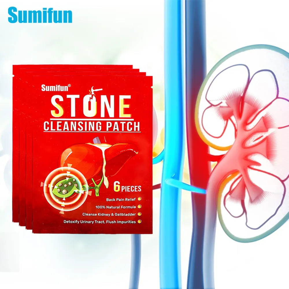 

24Pcs Renal Calculus Removal Medical Plaster Man Kidney Stones Gallstones Patch Urolithiasis Pain Relief Sticker Health Care