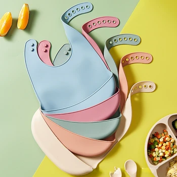 Waterproof Silicone Baby Bib 1