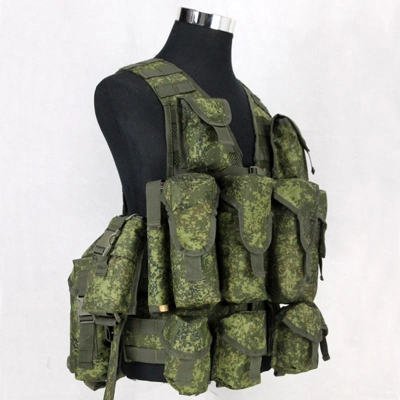 Russian Tactical 6sh117 Vest Green Camouflage Armor Cosplay Combat