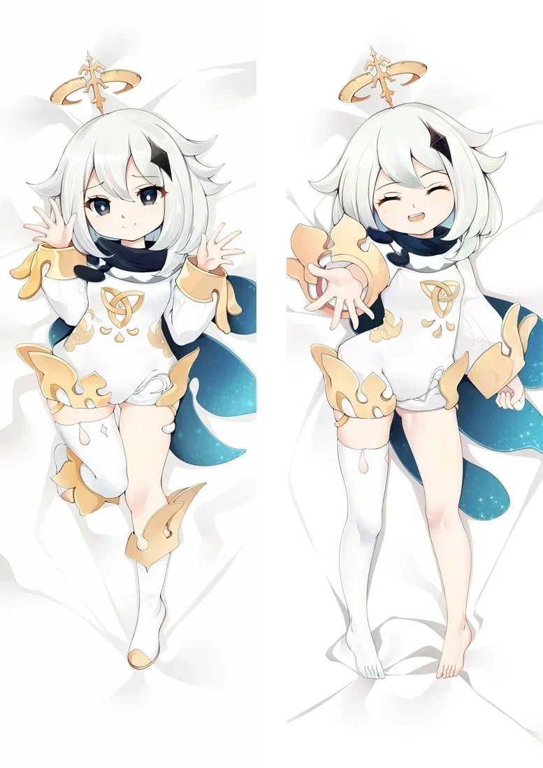 

Genshin Impact PAIMON Dakimakura Cover Cartoon Anime Hugging Body Pillowcase 50X160cm Bedding Pillow Cute Otaku Pillow Cover
