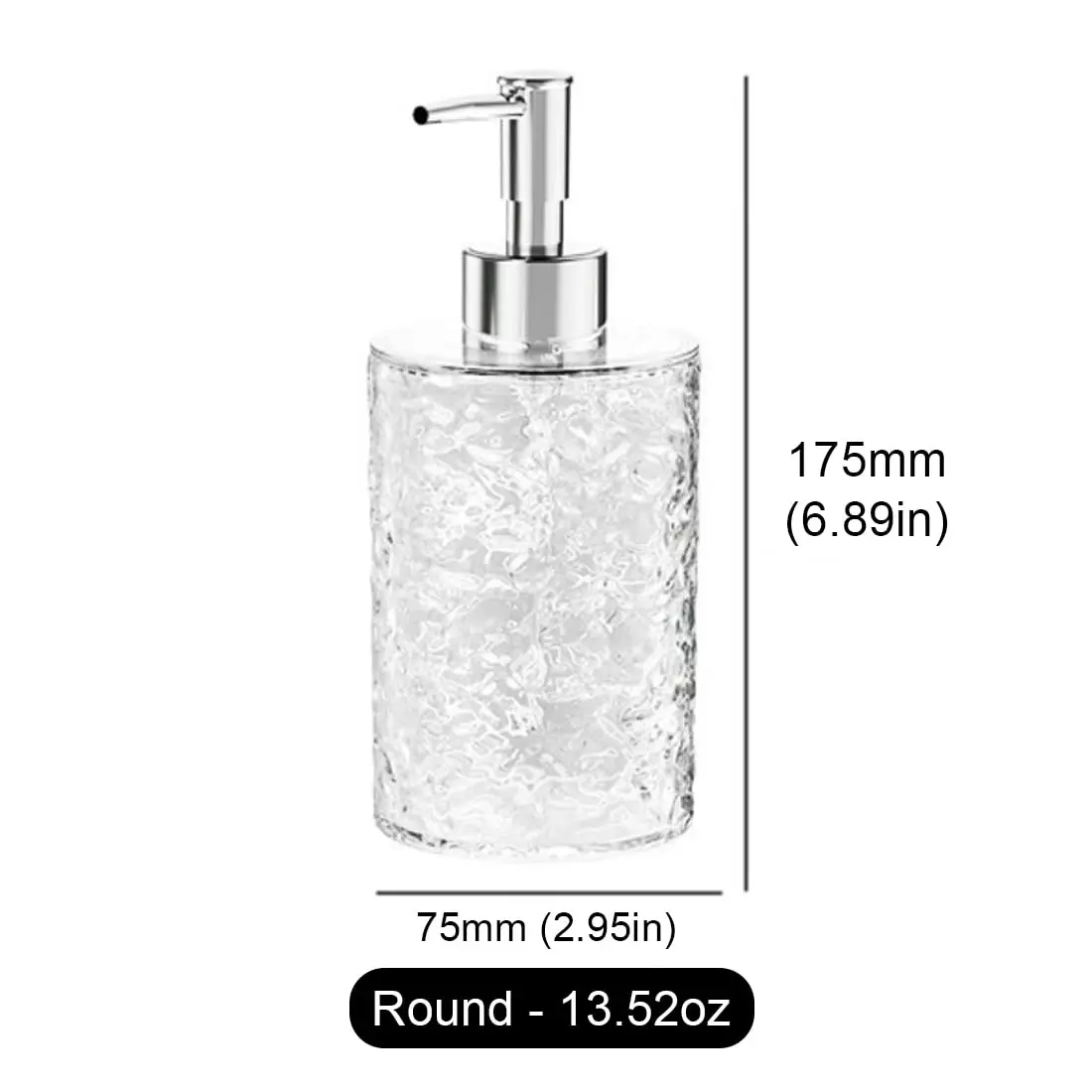 Multipurpose Soap Dispenser Easy to Clean Glass Soap Pump Dispenser Ideal for Bath and Bathroom 6