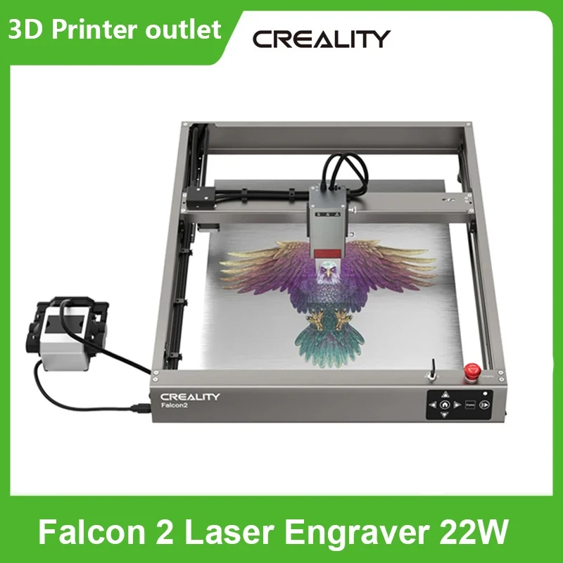Creality-3d falcon 2レーザー彫刻機、22w、パワー400x415mm、彫刻領域 