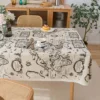 mamabao Blue daisy print small fresh countryside tablecloth home cover towel 3