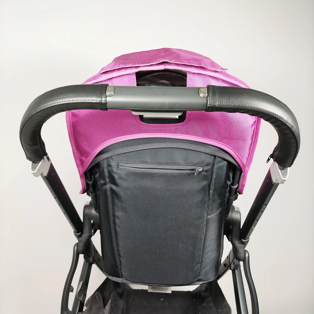 Leather Cover For Uppababy Vista V1/V2 Pushchair Push Bar Mummy Handrail Protective Case With Zipper Baby Stroller Accessories