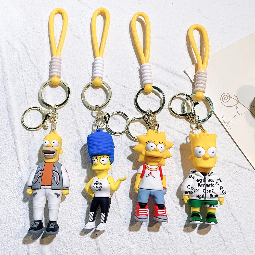 Aliexpress Simpsons Keychains Cartoon The Simpson Keychain Kawaii
