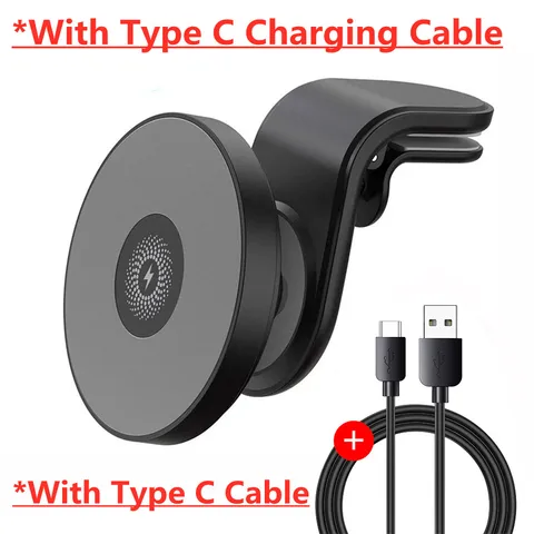 Magnetic Car Wireless Charger Air Vent Holder for magsafing Serie IPhone 12 13 Pro Max Mini Qi Fast Car Charging Phone Stand