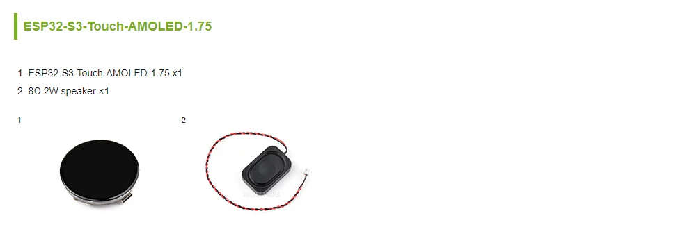 ตัวเลือกสินค้า จอสัมผัส AMOLED 1.75 นิ้ว สำหรับพัฒนาโปรเจกต์ IoT
