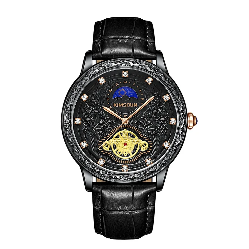 Vintage Watch for Men Military Luxury Watches Carved Unique Design Quartz Wristwatch Bussiness Sports Male Clock Reloj Hombre