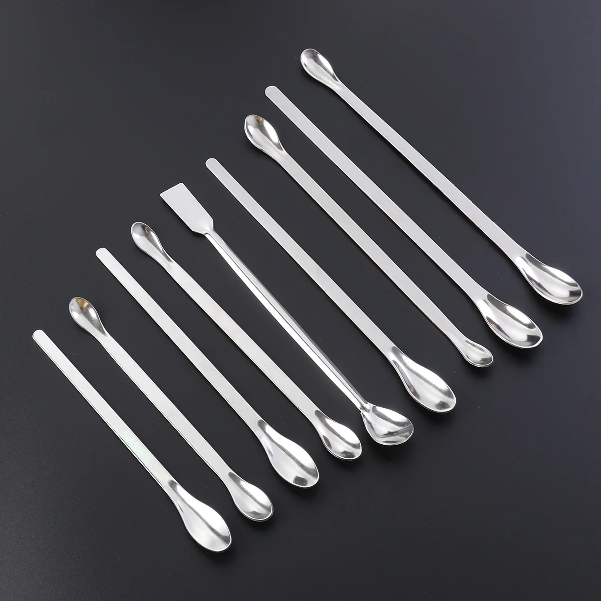 

Stainless Steel Lab Spoon Spatula Laboratory Sampling Spoon Mixing Spat Set Working Scraper Laboratory Equipment