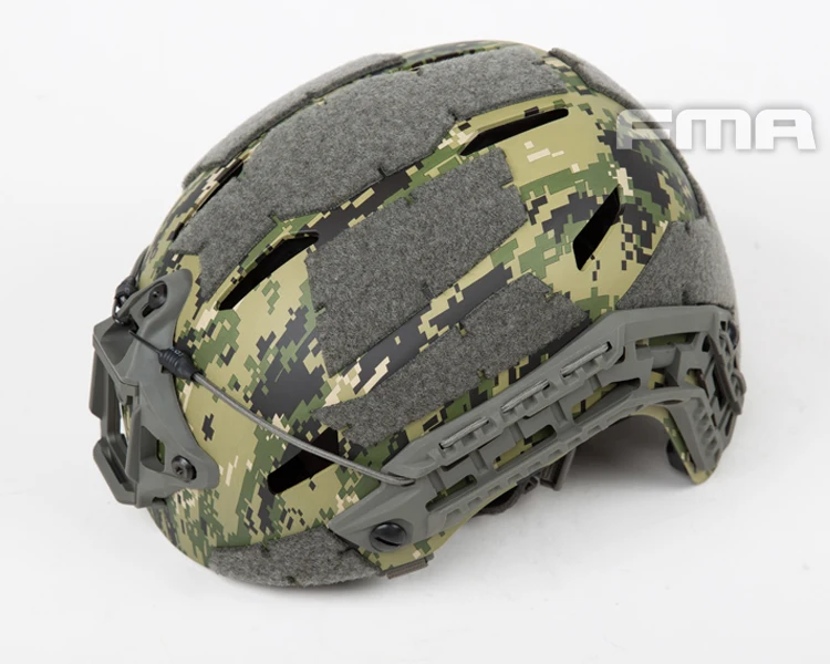FMA Tactical Caiman High Cut Helmet Cloth Skin Cover Hunting Paintball BK/DE/MC M/L - 18