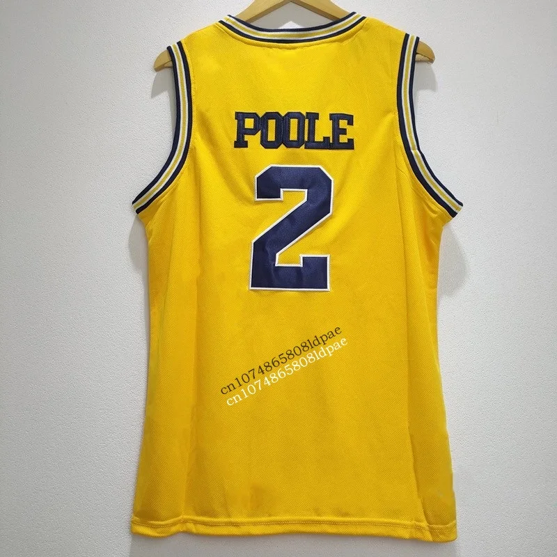 Basketball Jerseys Men Women Oversize 2 Poole Michigan Embroidery Sewing Breathable Athletic Sports Street Hip Hop Sportswear