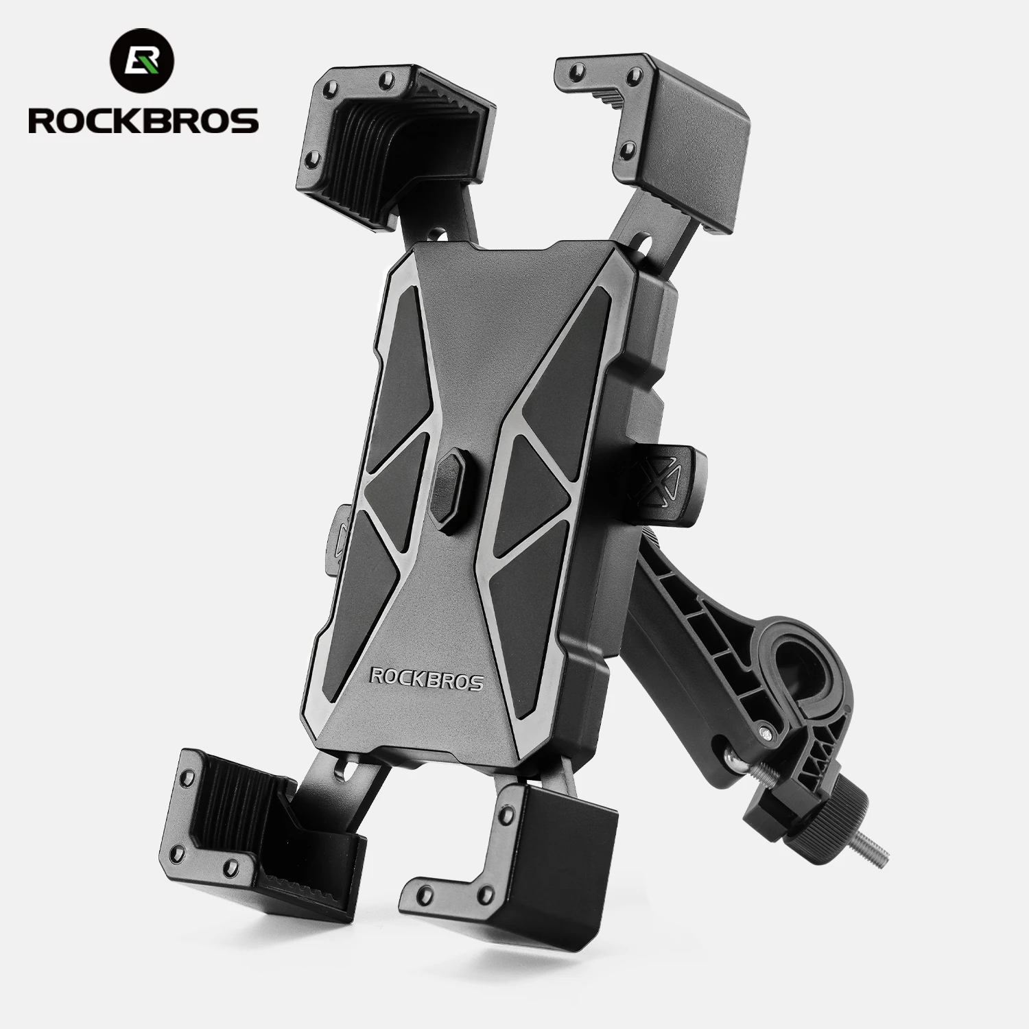 ROCKBROS Bike Mobile Phone Holder Stand For 4.5-7.2 inch Mobile Phone Stand Anti-vibration Quick locking