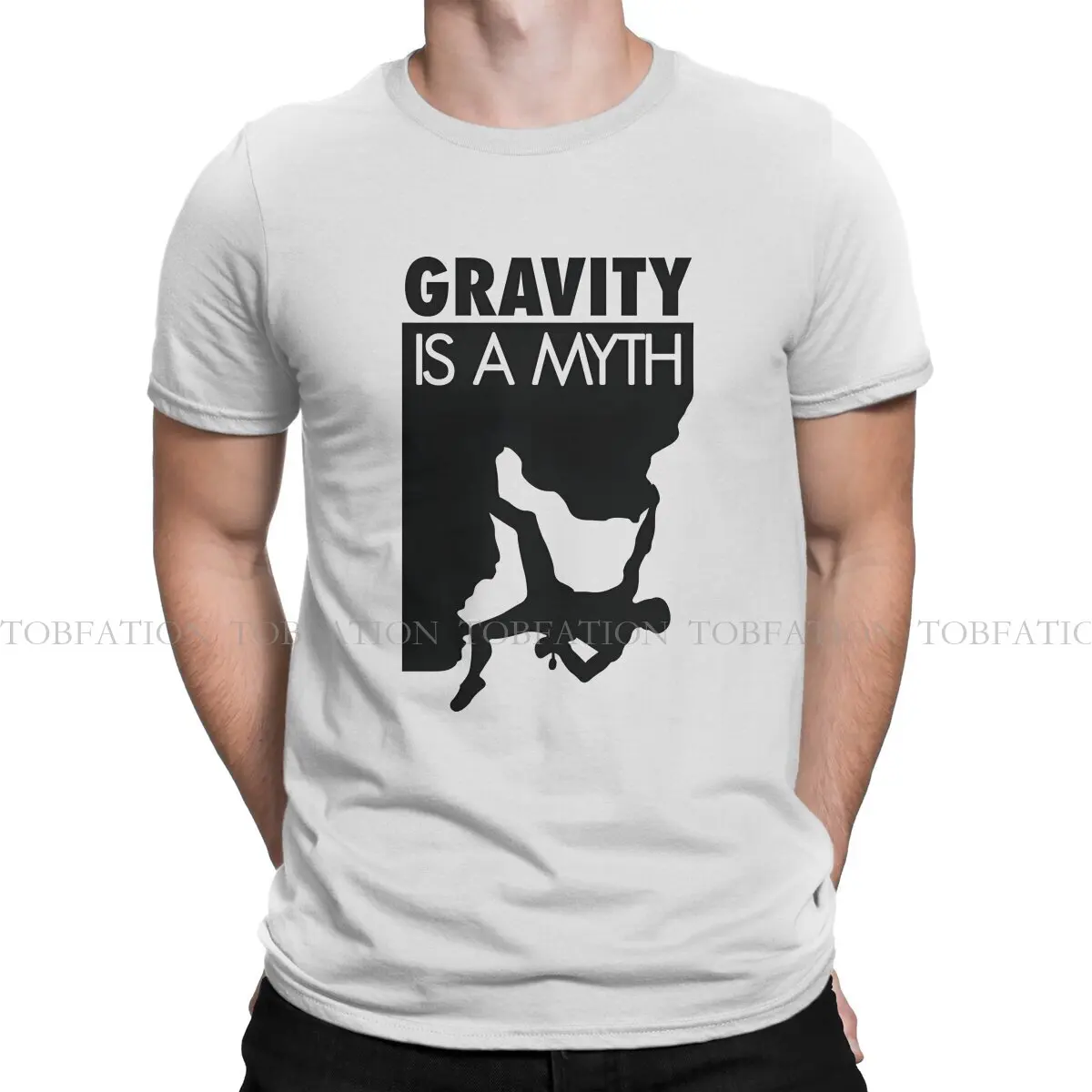 

Футболка мужская с принтом «Gravity Is A Myth», 100% хлопок
