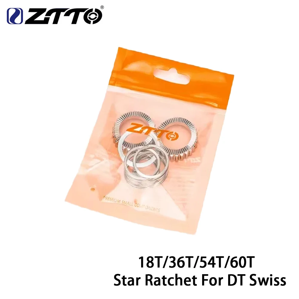 Bicycle Hub Star Ratchet Upgrade Service Kit ZTTO 18T 36T 54T 60T Bicycle Hub Star Ratchet Upgrade Service Kit For DT Replacement High Engagement Bike Gear 350 240 Parts