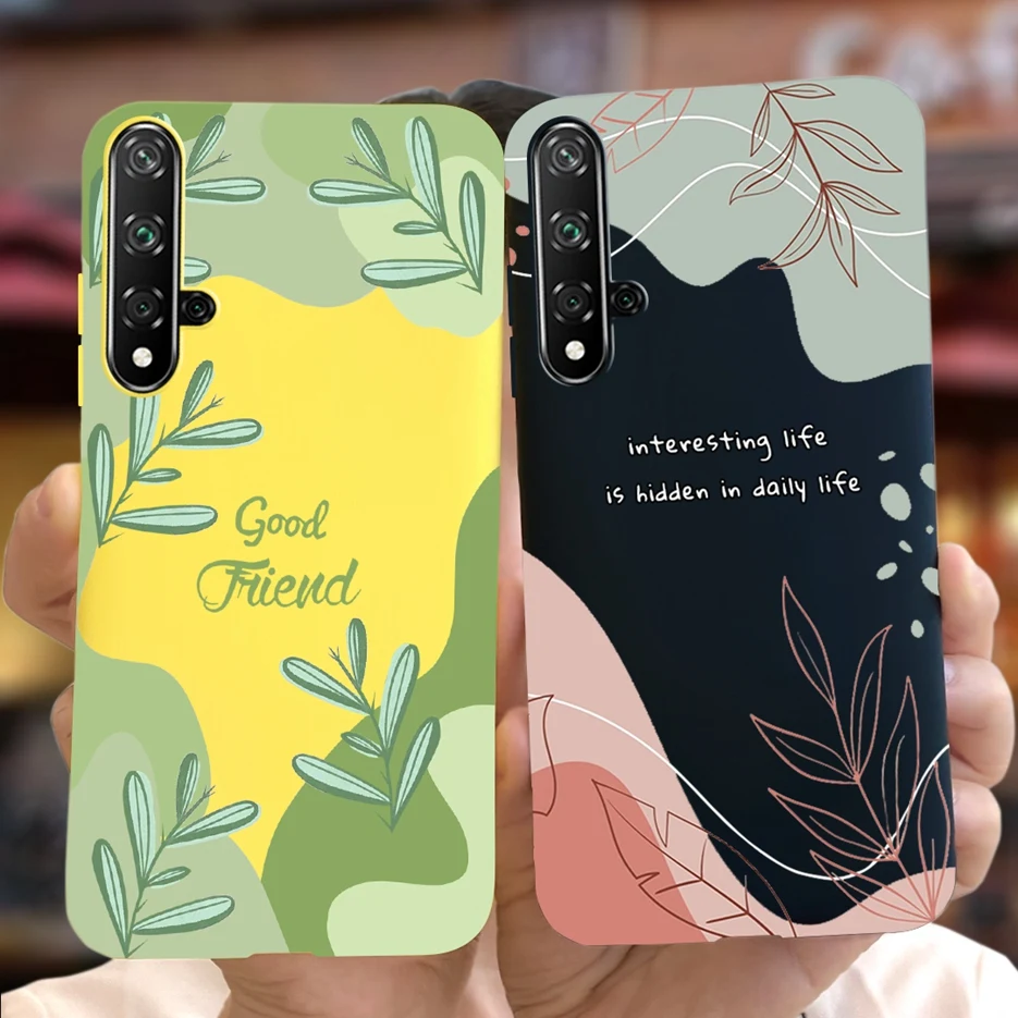 For Huawei Nova 5T Case Honor 20 Fashion Art Painted Cover