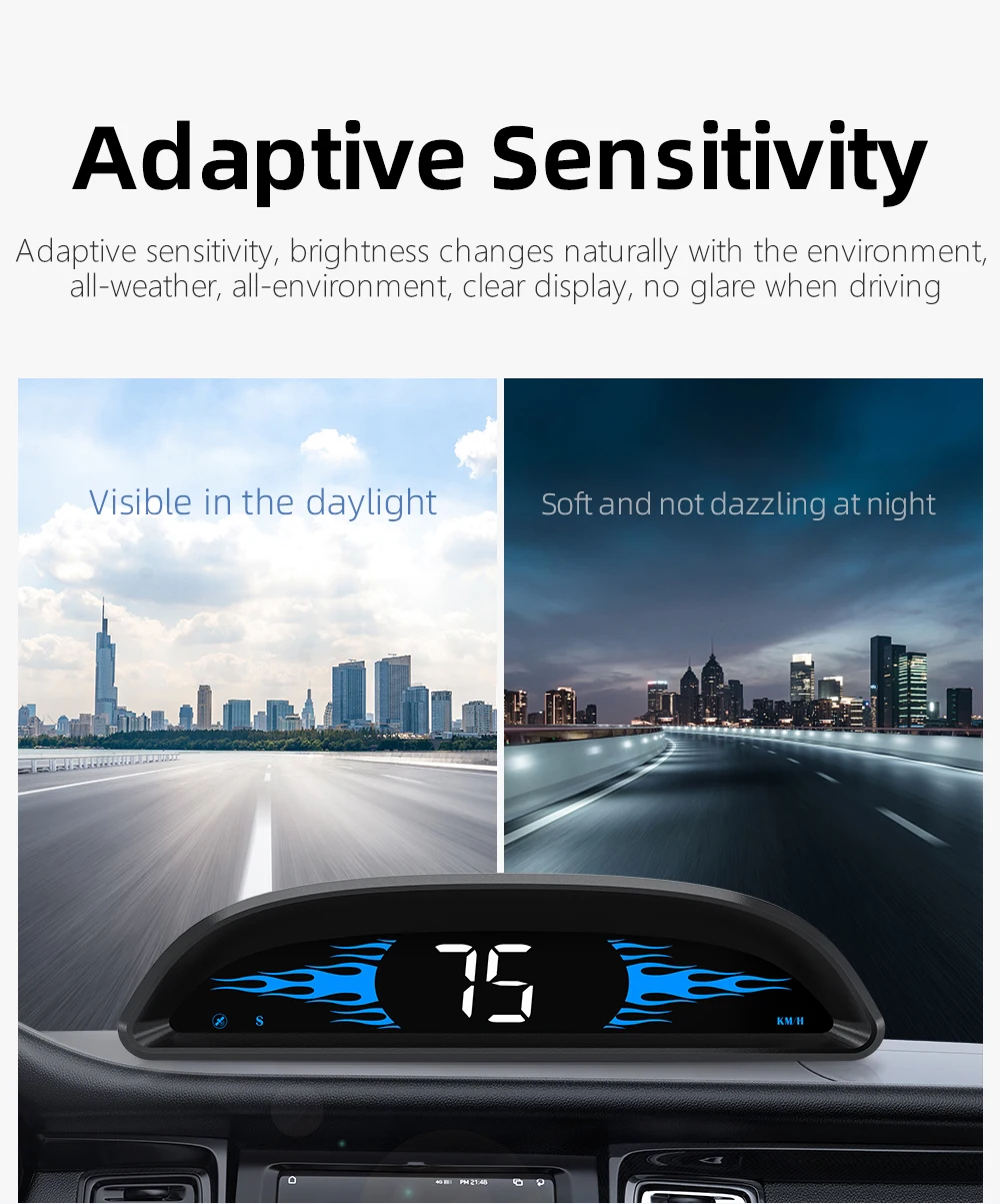 G2 B2 Head Up Display GPS / OBD Multifunctional Smart Car HUD Digital Speedomete
