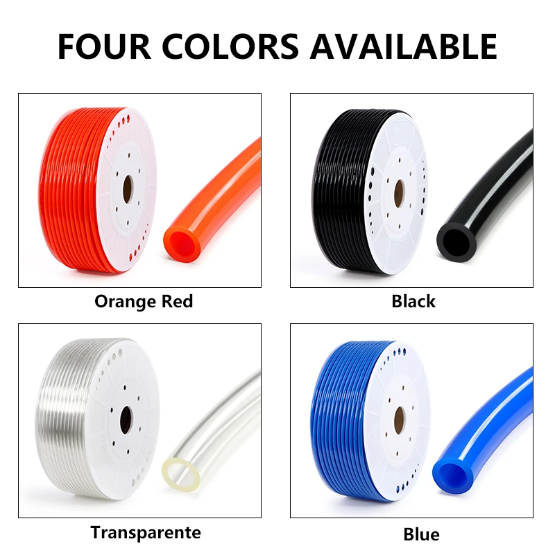 1M แรงดันสูง PU หลอด 2.5 4 5 6 6.5 8 10 12 14 16 มม.ชิ้นส่วนนิวเมติกยืดหยุ่นท่อน้ําแก๊สคอมเพรสเซอร์ท่ออ่อน 1