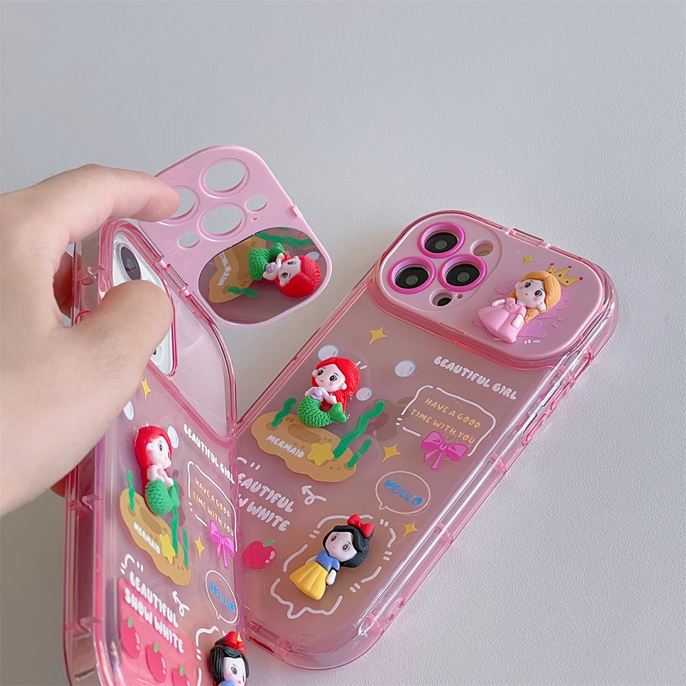 ディズニー-キャラメルプリンセス携帯電話ケース,ミラー