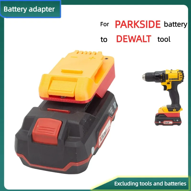 Per Convertitore Di Batteria Al Litio Parkside 20V A Dewalt Adattatore Per Trapano A Batteria Al Litio 18V/20V (Solo Adattatore)