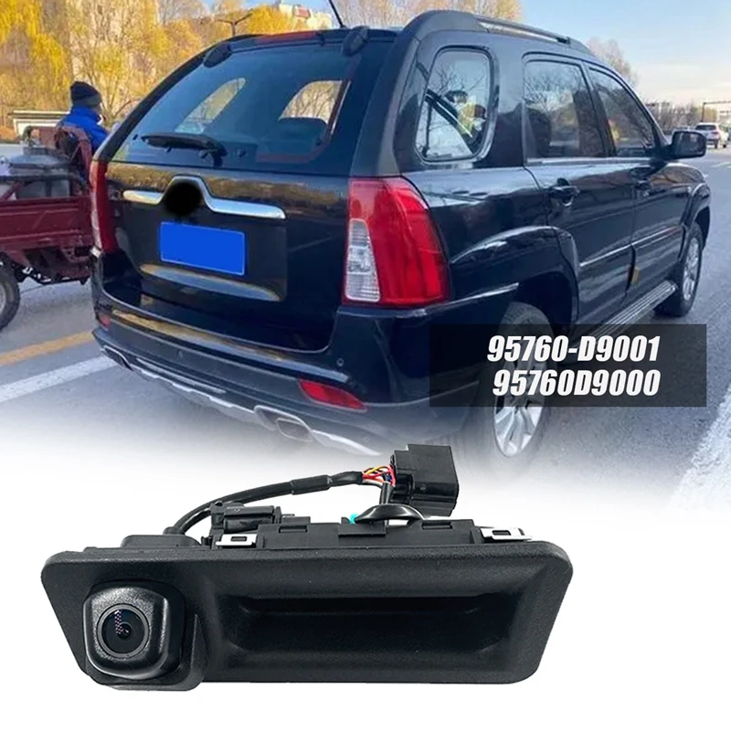 Rear Camera Rear View Camera Front and Rear Cameras 95760-D9000 Car Rear View Camera Trunk Handle 95760D9001 KIA Sportage KX5-Tailgate Backup Assist