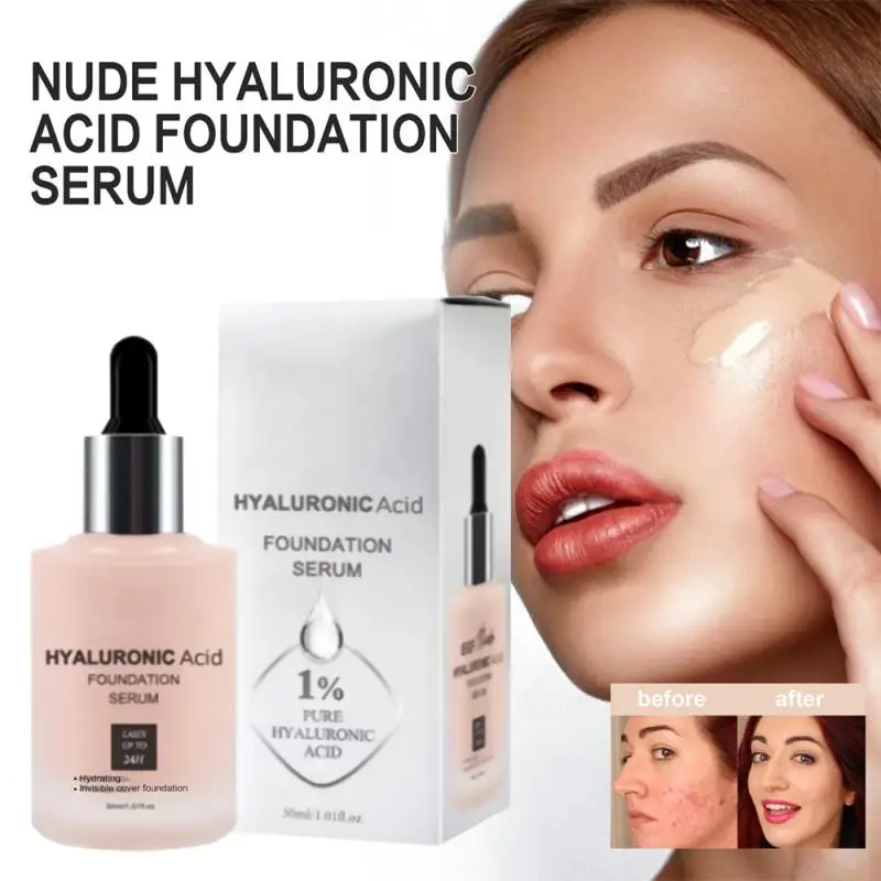 Full Coverage Hyaluronic Acid Foundation Professional Liquid Foundation Face Liquid Foundation Liquid Foundation 1