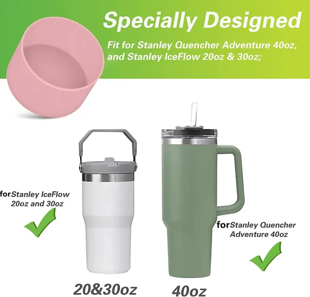 Replacement 20oz And 30oz Flip Tumbler Lid With Straw - Fit  For Stanley 20oz And 30oz IceFlow Flip, Adventure Quencher 2.0 Tumbler (20  to 30 oz STRAW LID BLACK): Tumblers & Water Glasses