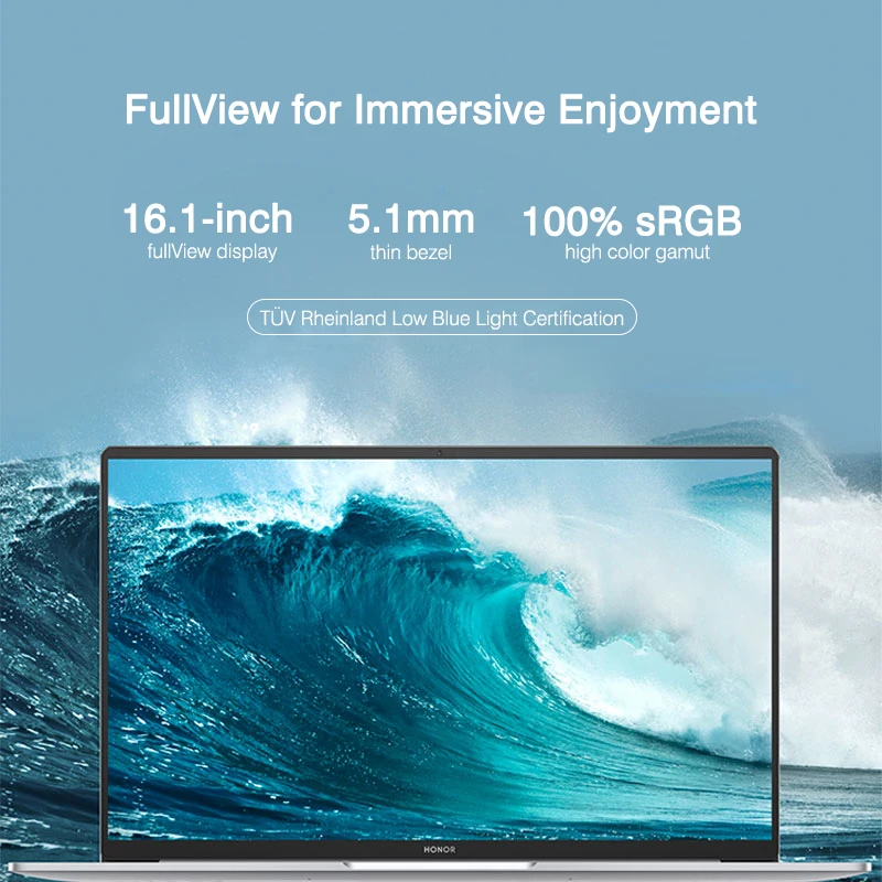 HONOR MagicBook 16 노트북, AMD Ryzen R7-5800H/R5-5600H, 16GB, 512GB 노트북, 16.1 인치, 144Hz SSD, WiFi6, Windouw11 컴퓨터