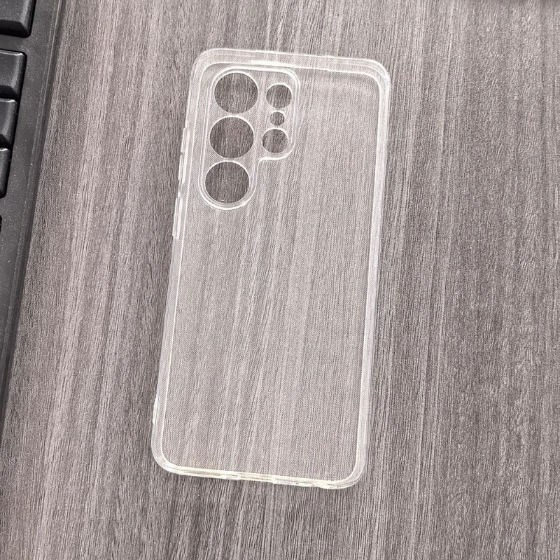 Enhanced TPU Silicone Phone Case - Black Transparent Protective Shell Cover