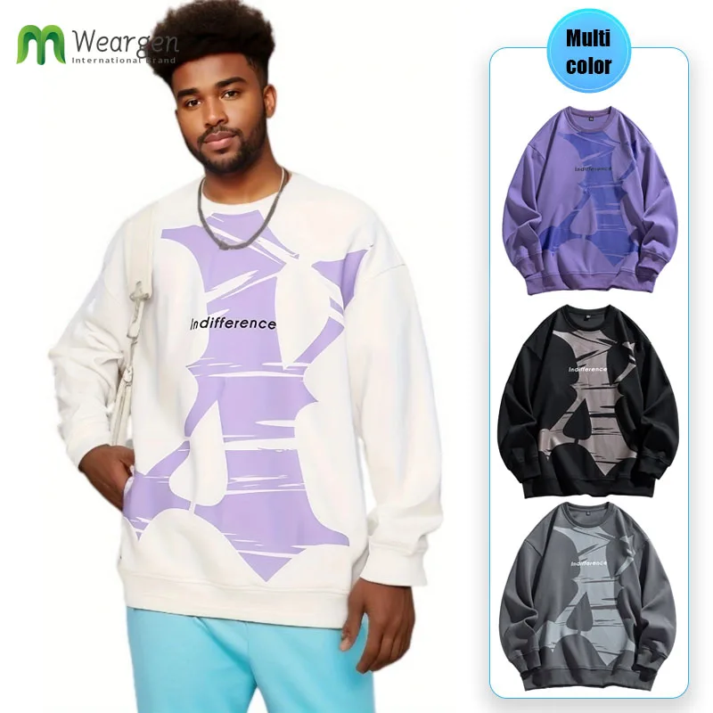 

Mens Casual Loose Pullover Hoodie Sweatshirt Male Fashion Hoodies Print Sweatshirt Man Long Sleeve Hip Hop Pullovers A105-8862