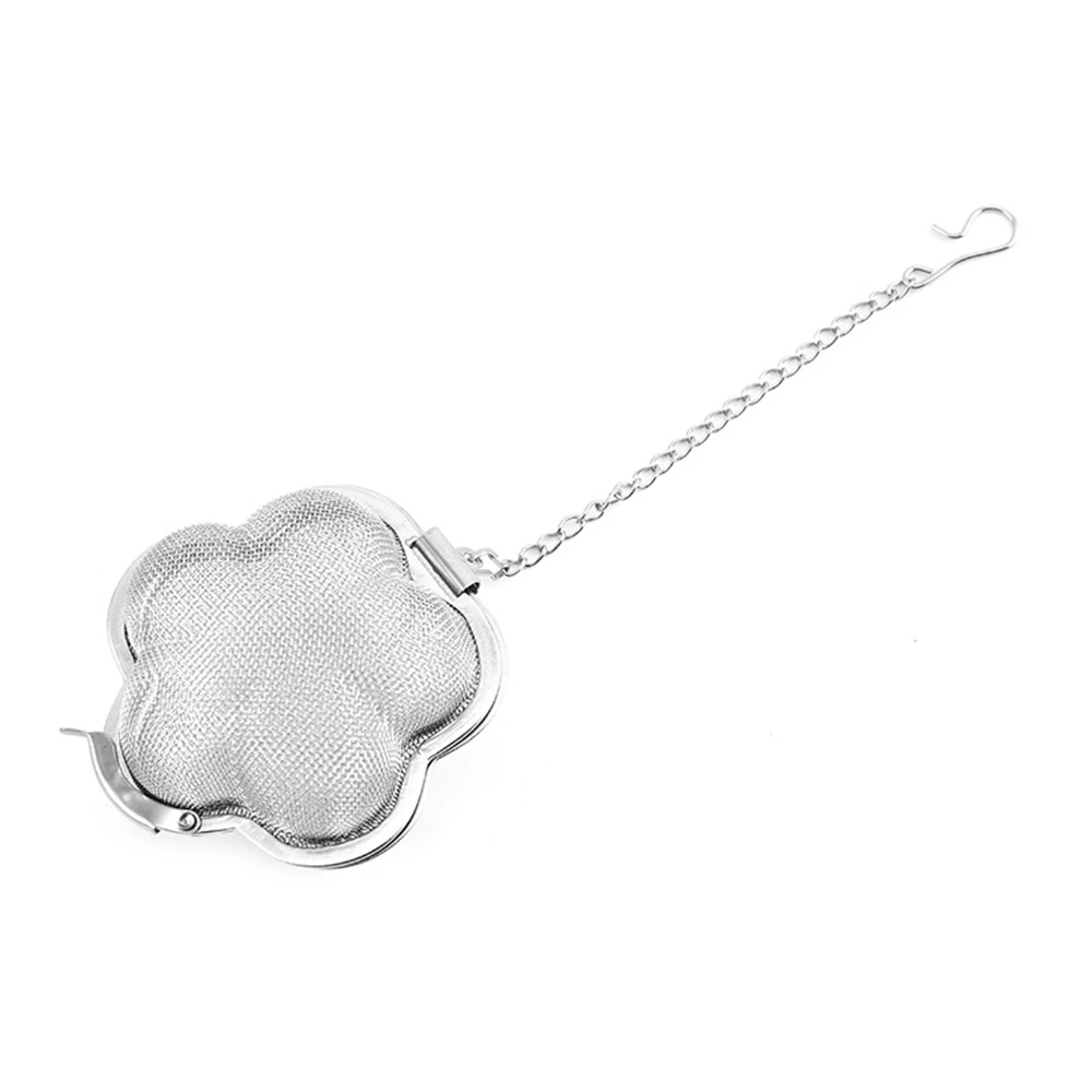 10pcs Flower Shape Reusable Stainless Steel Fine Mesh Tea Infuser Ball for Loose Leaf Tea Straine