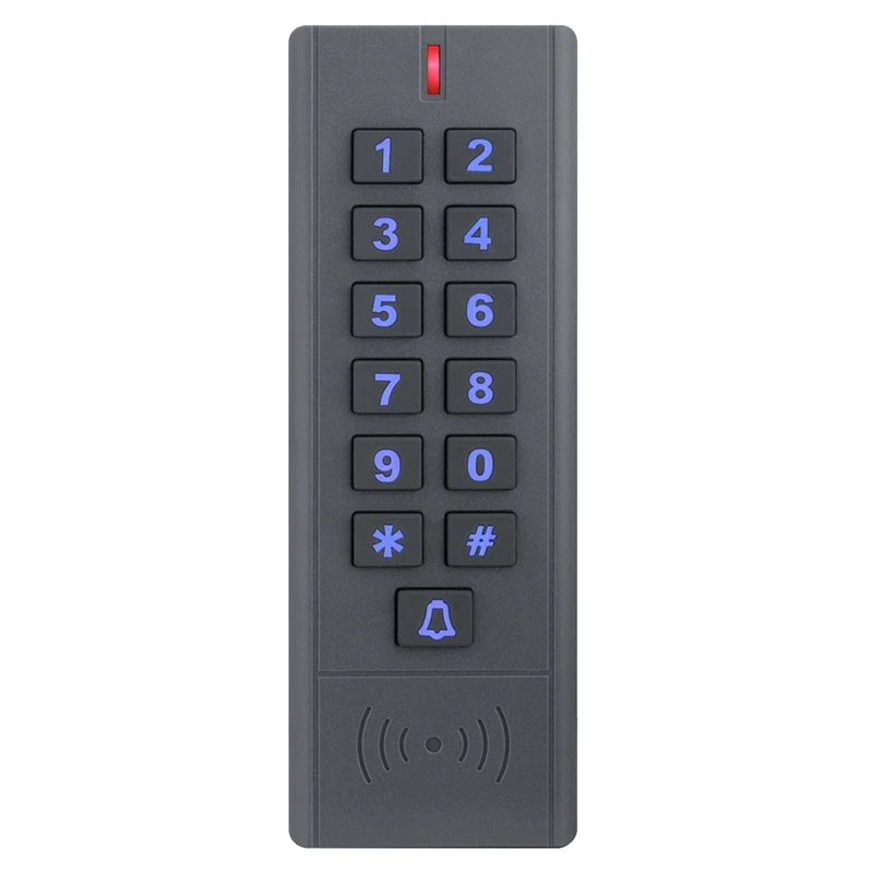 

Black DC12V 125Khz RFID Access Control Keypad IP67 Waterproof 1000 User Proximity Entry Door Controler With Wiegand Signal