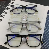 Mode Anti lumière bleue lunettes hommes ordinateur femmes lunettes mode optique plaine cadre lunettes Transparent blocage lunettes 5