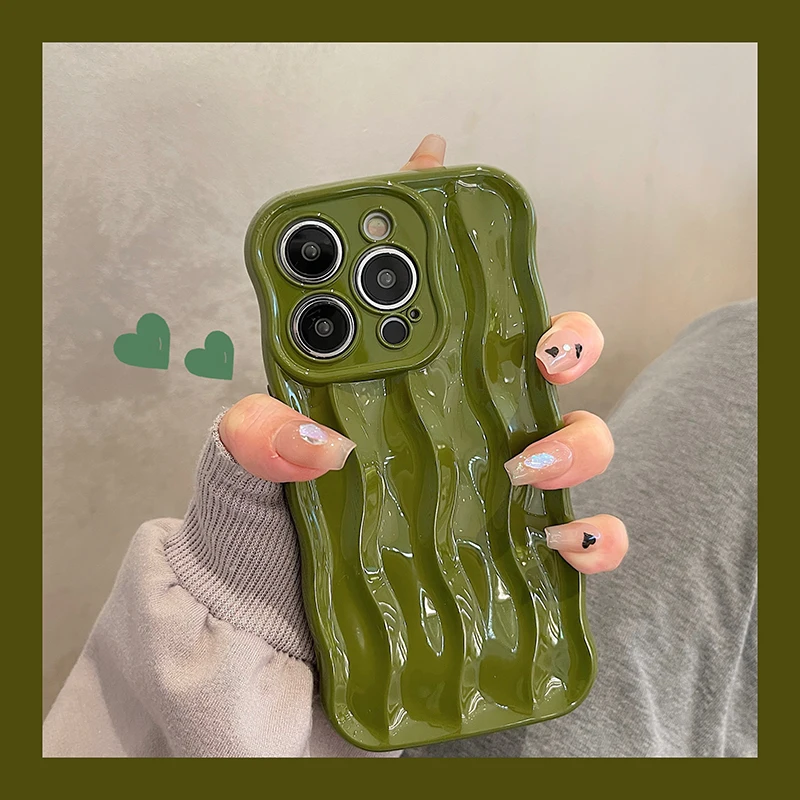 Fashion Wave Fold Pattern Case for iPhone