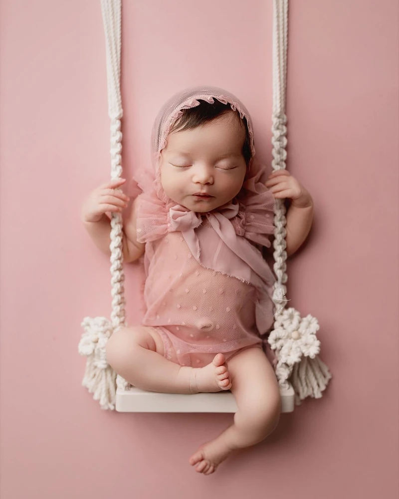 

Baby Photo Swing Newborn Photography Props Wooden Chair Babies Furniture Infants Photo Shooting Prop Accessories Fotografia