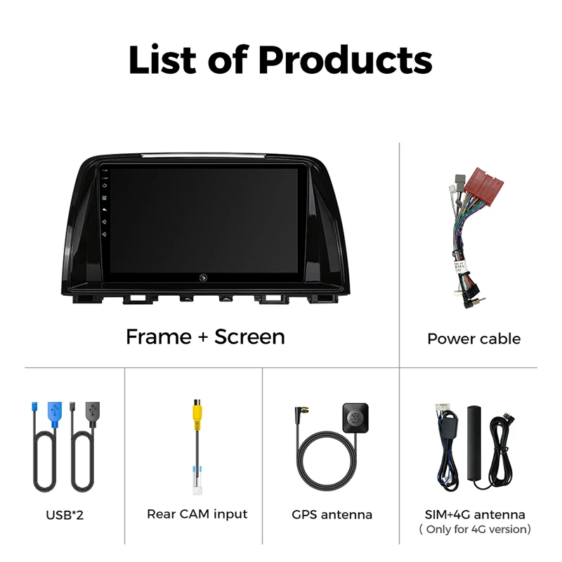 Ainavi Car radio For Mazda 6 GJ Atenza Touring Sport GT Wireless