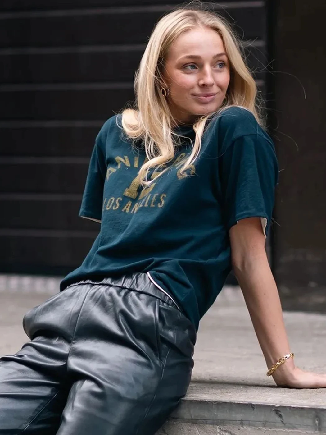 

Reversible Letter Graphic T-Shirt Women Summer Clothes 2023 Fashion Short Sleeve Tee Shirt T-Shirts Female Vintage Tees Tops