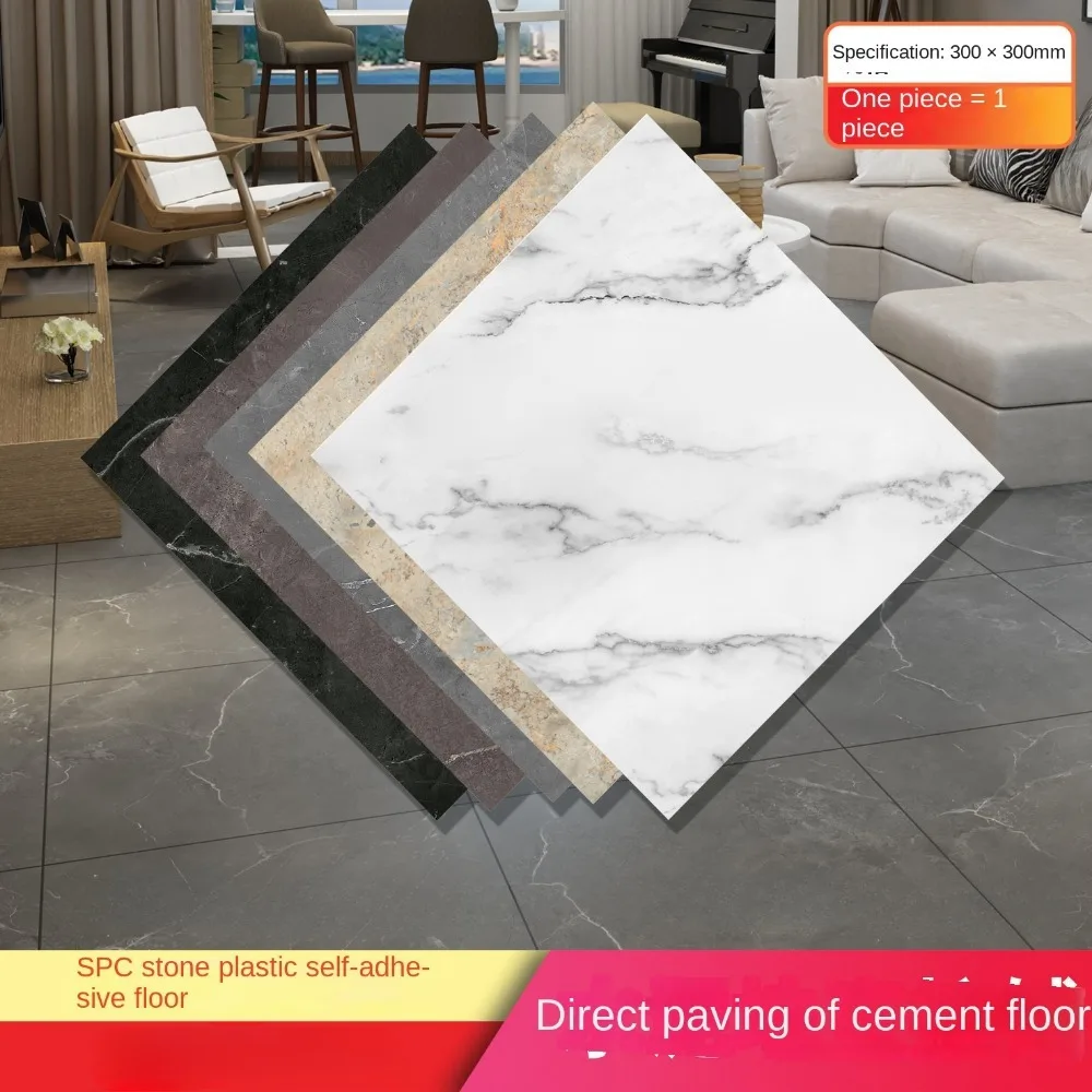 주택용 PVC 바닥, 대리석 타일 돌 플라스틱 바닥, 자체 접착 SPC 바닥재, 신제품 8510-8521, 5개, 10개 Best5