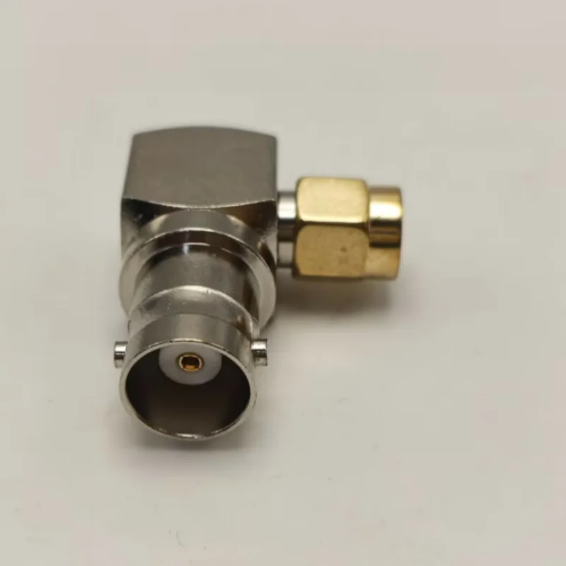 BNC female jack To SMA Male Right Angle Adapter 2pc 90 Degree RF Connector