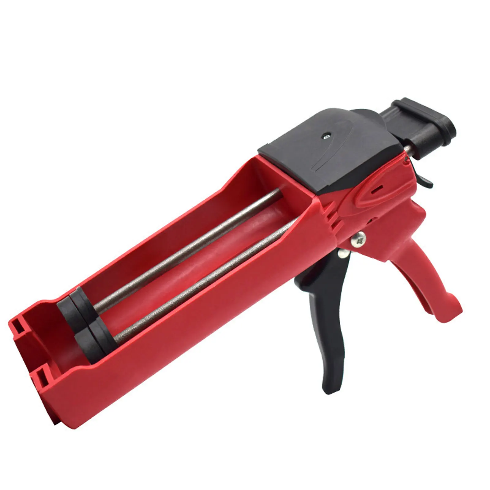 400ml Plastic + Steel Dual Applicator Hydraulic Manual Glue Gun Caulk Gun for Ceramic Tile Seam Home Repair Tool caulking tools caulking gun nozzles caulking gun