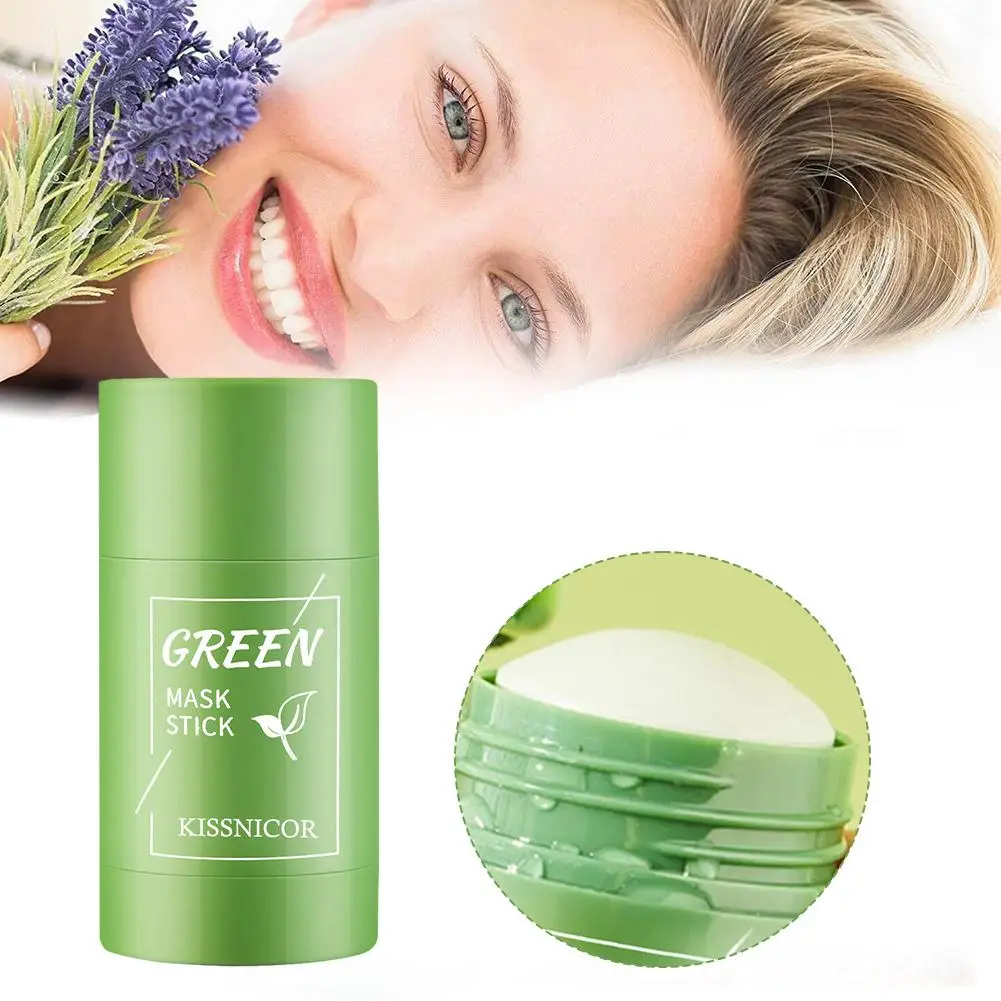 Original Facial Remove Blackhead Green Tea Solid Mask Treat Acne Blemish Black Dots Clean Stick Cream Shrink Pores Skin Care